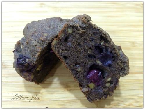 Non-Sweet Buckwheat Blueberry Muffin